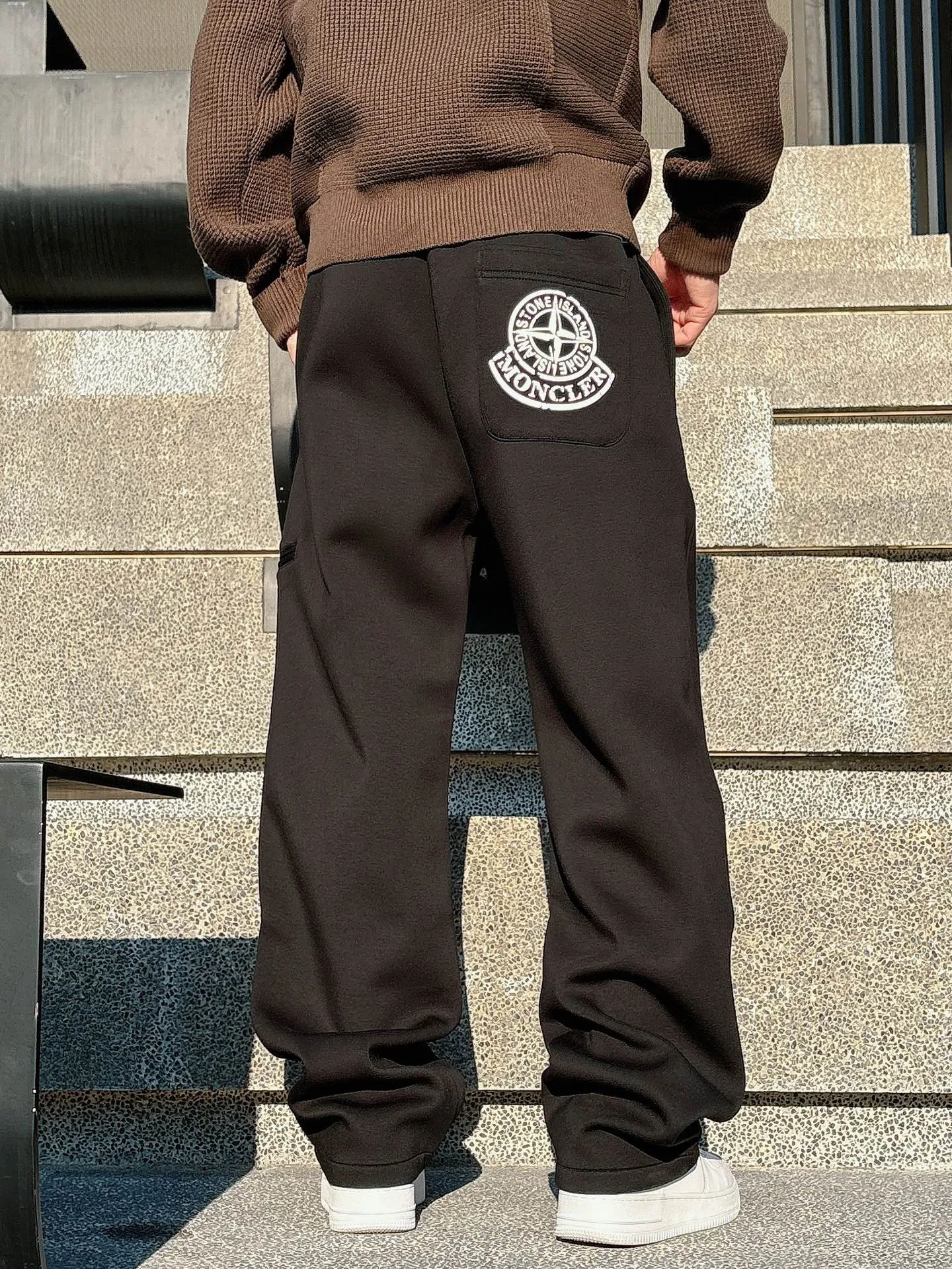 P320 2025 autumn and winter new casual pants 🆕Heavy scimitar pants Color: black and gray Size: M-4XL